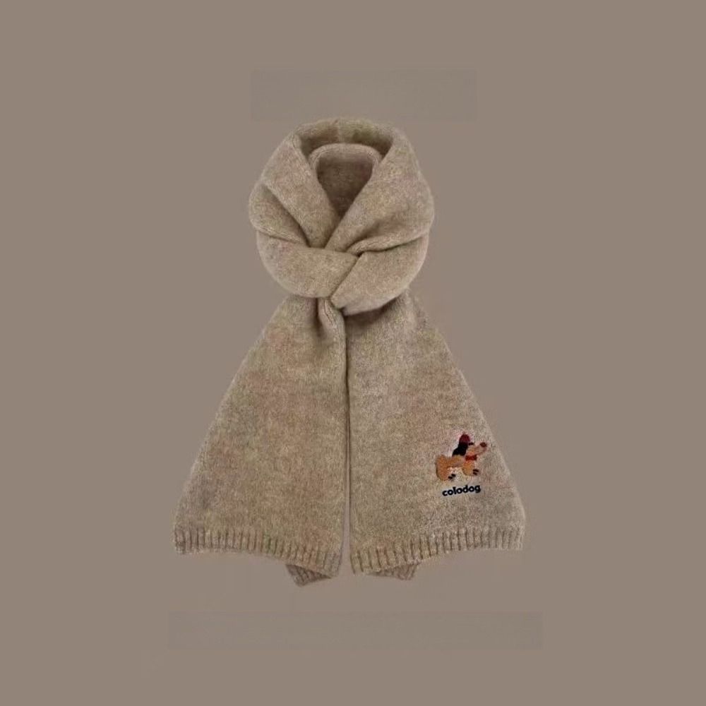 Wool Scarf Men - Elegancki szalik z dzianiny z motywem
