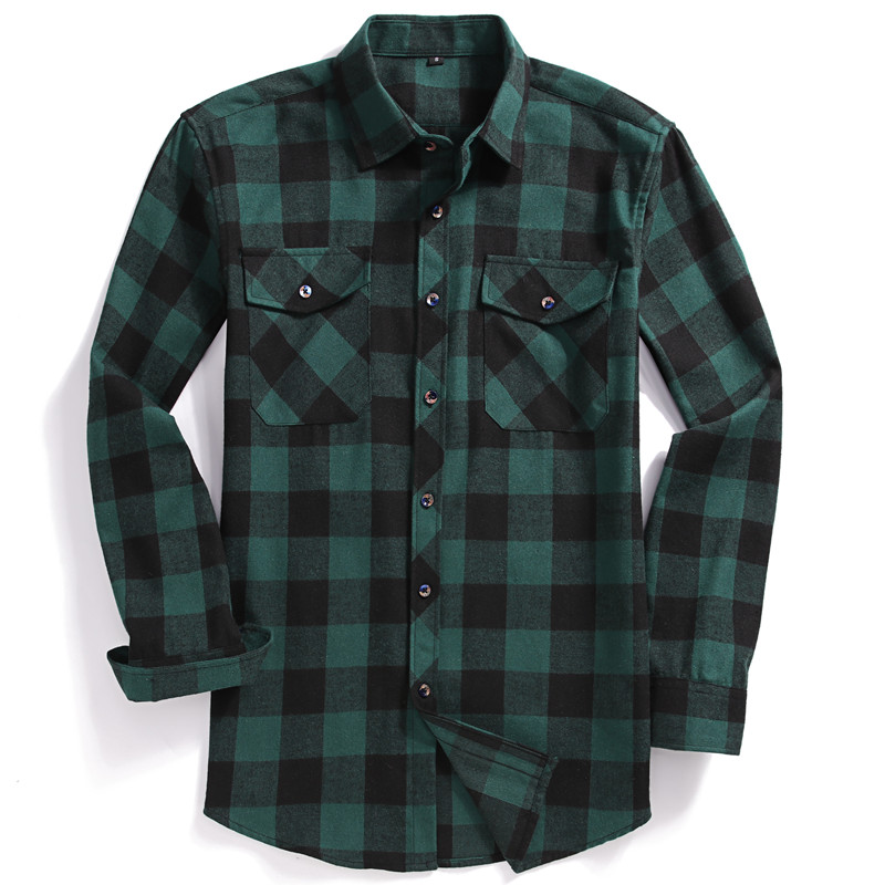 Jesienna męska koszula z długi – Flannel Shirt Lined recenzja i cena