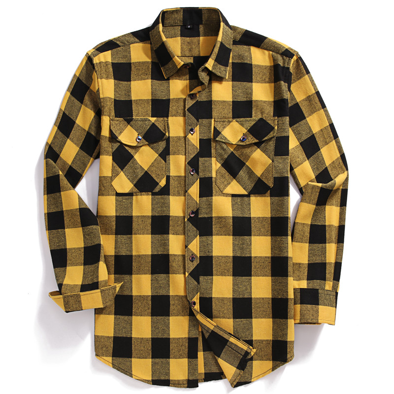 Jesienna męska koszula z długi – Flannel Shirt Lined recenzja i cena