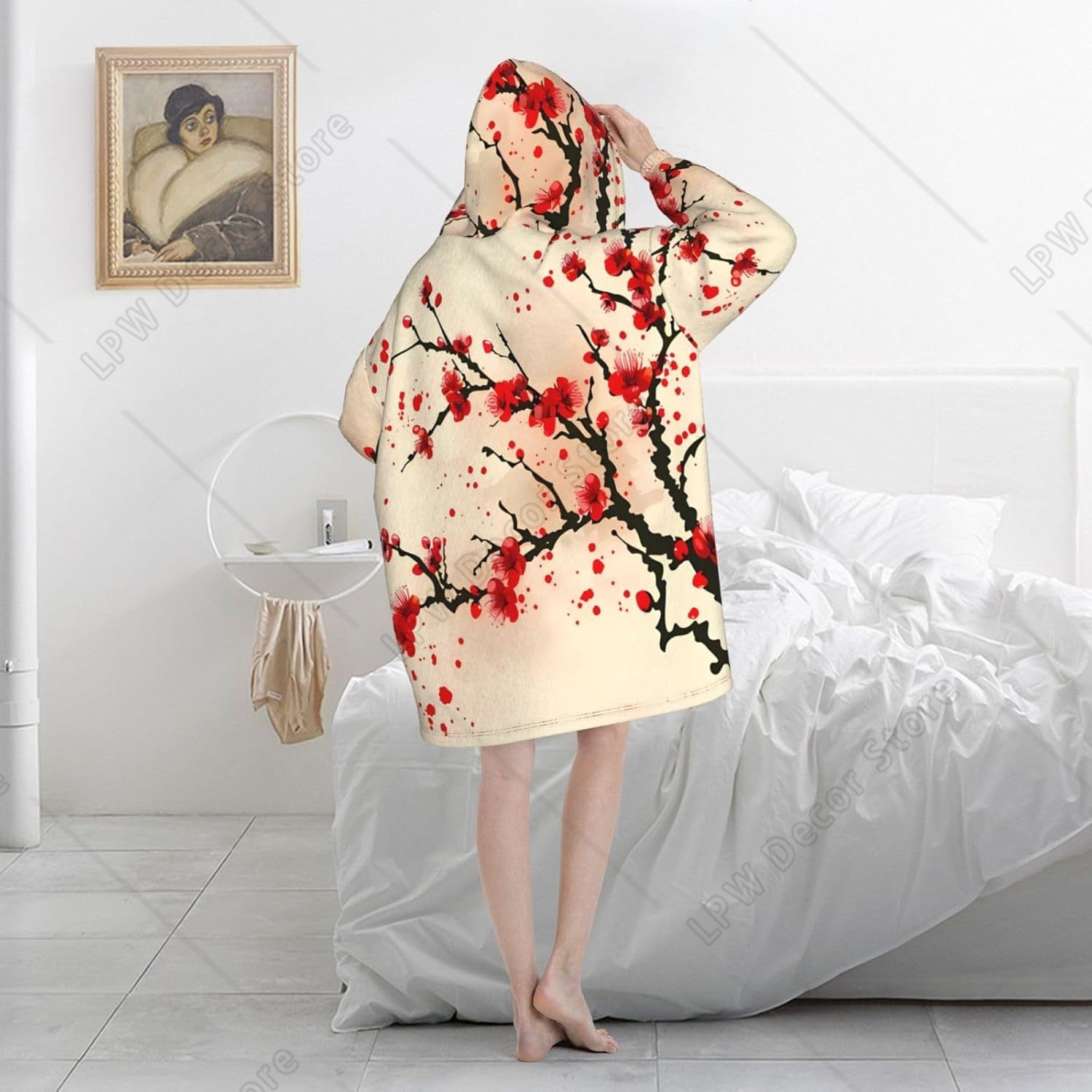 Czerwona bluza z kapturem z mo – Sherpa Hoodie Fleece recenzja i cena