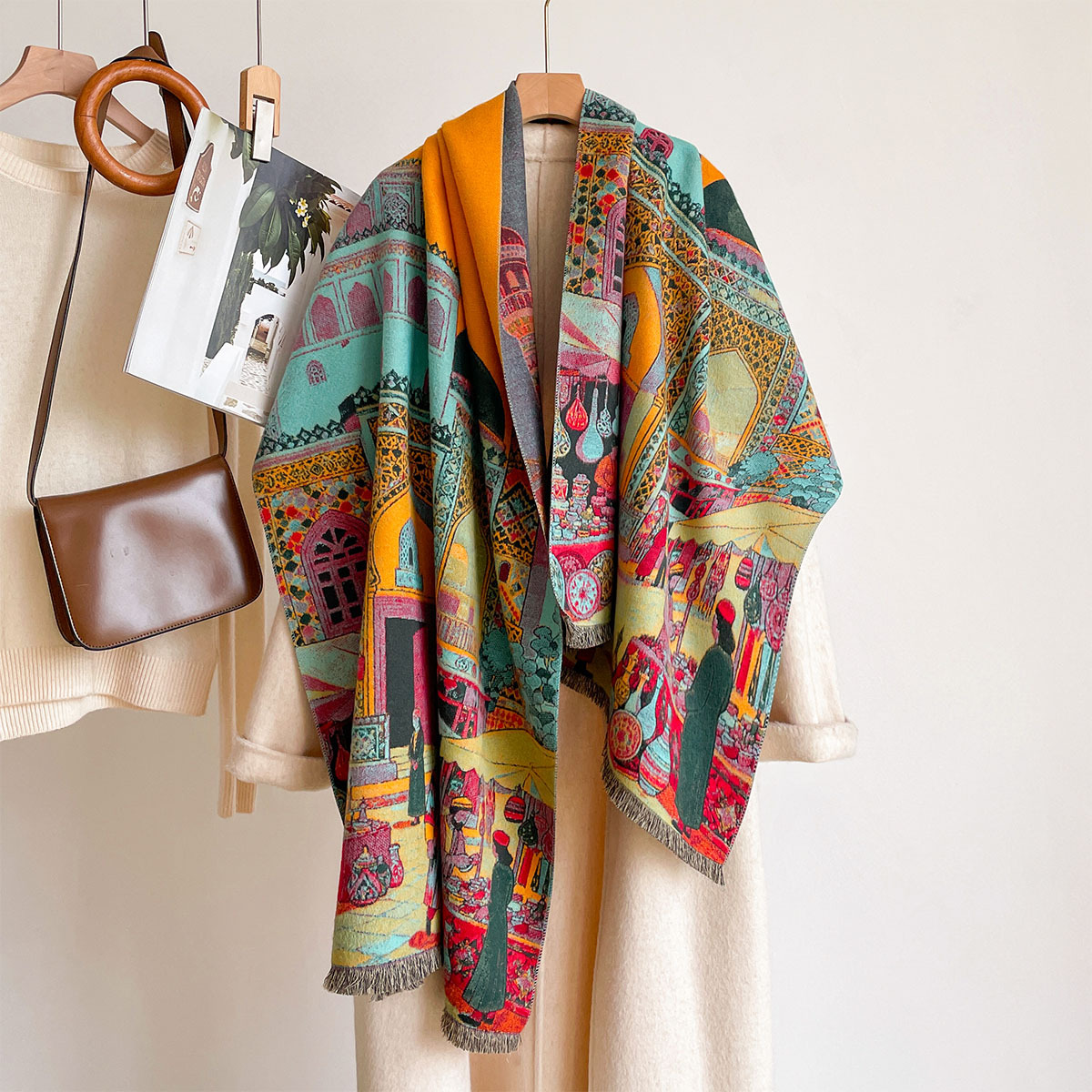 Damski szal z imitacji kaszmir – Cashmere Pashmina Wrap recenzja i cena