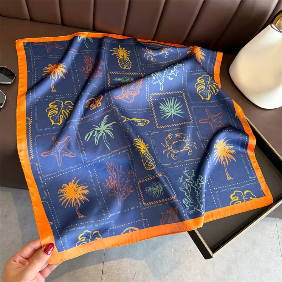Niebieska Jedwabna Apaszka Dam – Shawl Wrap Winter recenzja i cena